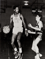 A good basketball player, a good student, Keith (later Jamaal) Wilkes ; Wilkes maintained a 3.8 grade point average throughout high school ; his professional career began with the Golden State Warriors ; he then played for the Lakers.