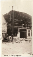 Santa Barbara 1925 Earthquake damage - Rear of Dodge Agency