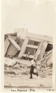 Santa Barbara 1925 Earthquake damage - San Marcos Building