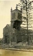 Santa Barbara 1925 Earthquake Damage - Catholic Church