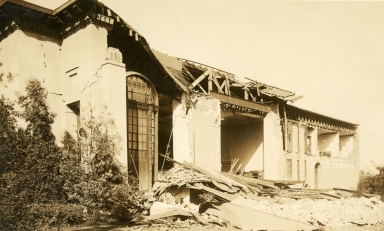 Santa Barbara 1925 Earthquake Damage - Santa Barbara Public Library