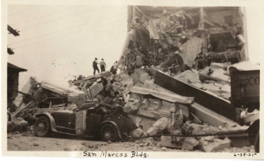 Santa Barbara or Long Beach Earthquake damage