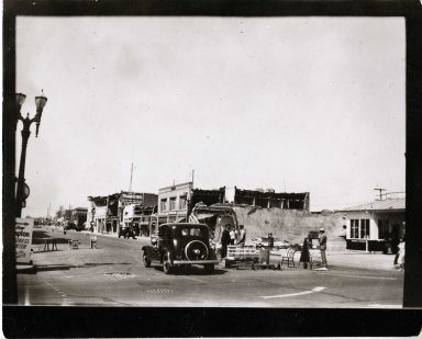 Earthquake damage - Long Beach, California 1933