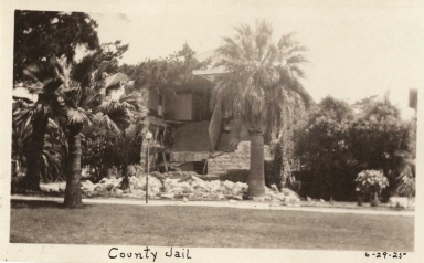 Santa Barbara 1925 Earthquake damage - County Jail