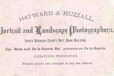 Hayward & Muzzall, Photographer's Advertisement