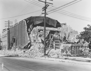 Santa Barbara 1925 Earthquake Damage - Potter Theater