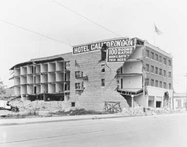 Santa Barbara 1925 Earthquake Damage - Hotel