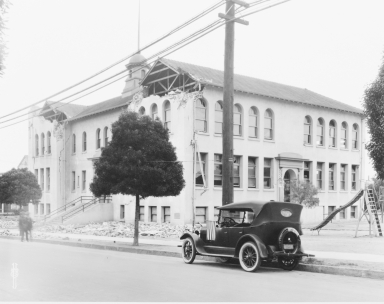 Santa Barbara 1925 Earthquake Damage - School