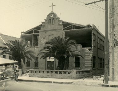 Santa Barbara 1925 Earthquake Damage - Figueroa Street