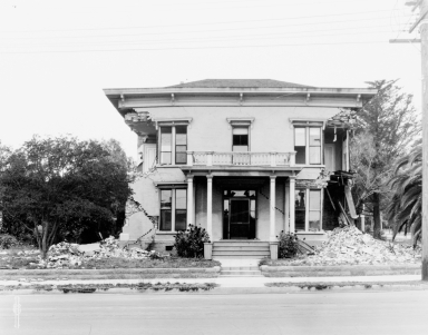 Santa Barbara 1925 Earthquake Damage - Residence