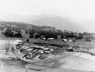 Santa Barbara 1925 Earthquake Damage - Reservoir