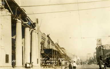 Santa Barbara 1925 Earthquake Damage - Bank Building