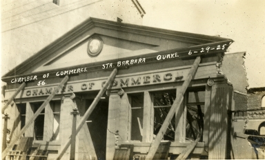 Santa Barbara 1925 Earthquake Damage - Carrillo Street