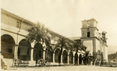 Santa Barbara 1925 Earthquake Damage - Mission