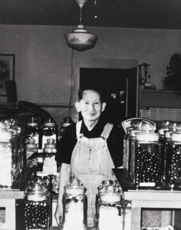 Richard Q. Chong, owner of Chong's Home Made Candies ; the store was located on the corner of Palm & Chorro Streets in Chinatown.