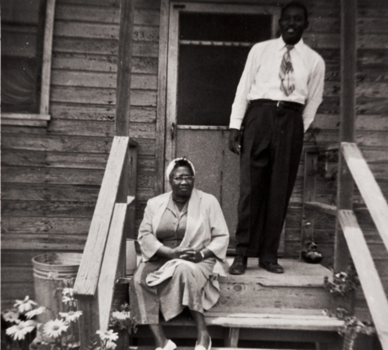 Naomi Hamilton and Reverend Wilson, Airport Circle Hospital, Santa Maria : 1950s.