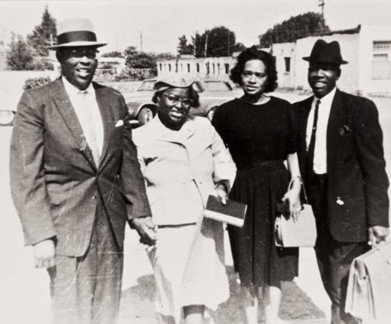 Deacon Brown with his wife Clincy and Deacon Sirls with his wife Williea, St. Paul Baptist Church : 1950.