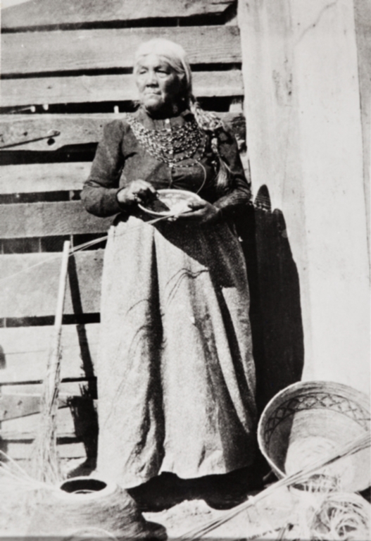Petra Pico, famous basket maker and a leader of Ventura's Chumash community : circa 1890.