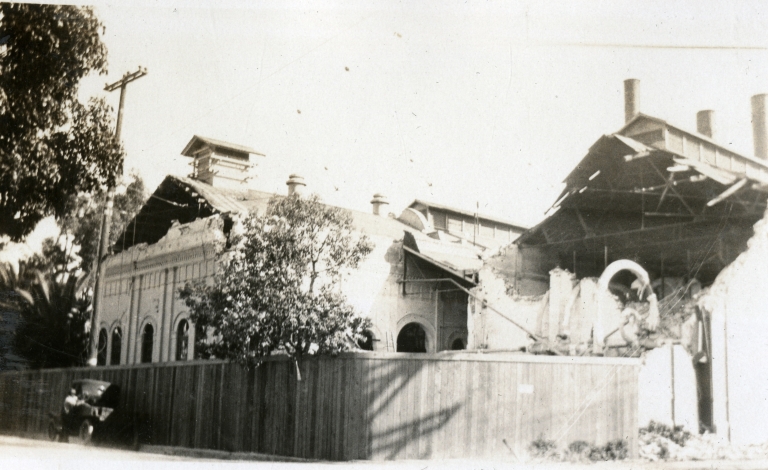Santa Barbara 1925 Earthquake Damage - Southern California Edison Powerhouse
