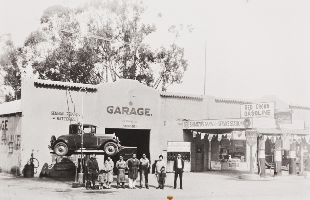 Harold Y. Shimizu Garage, 1936 : largest garage-car dealership in Santa Barbara County.
