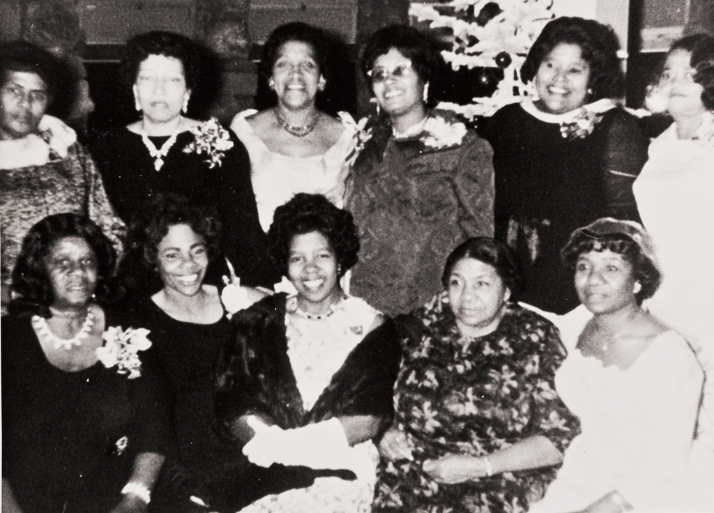 Ladies of San Luis Obispo Springfield Baptist Church at a Christmas party : 1970.